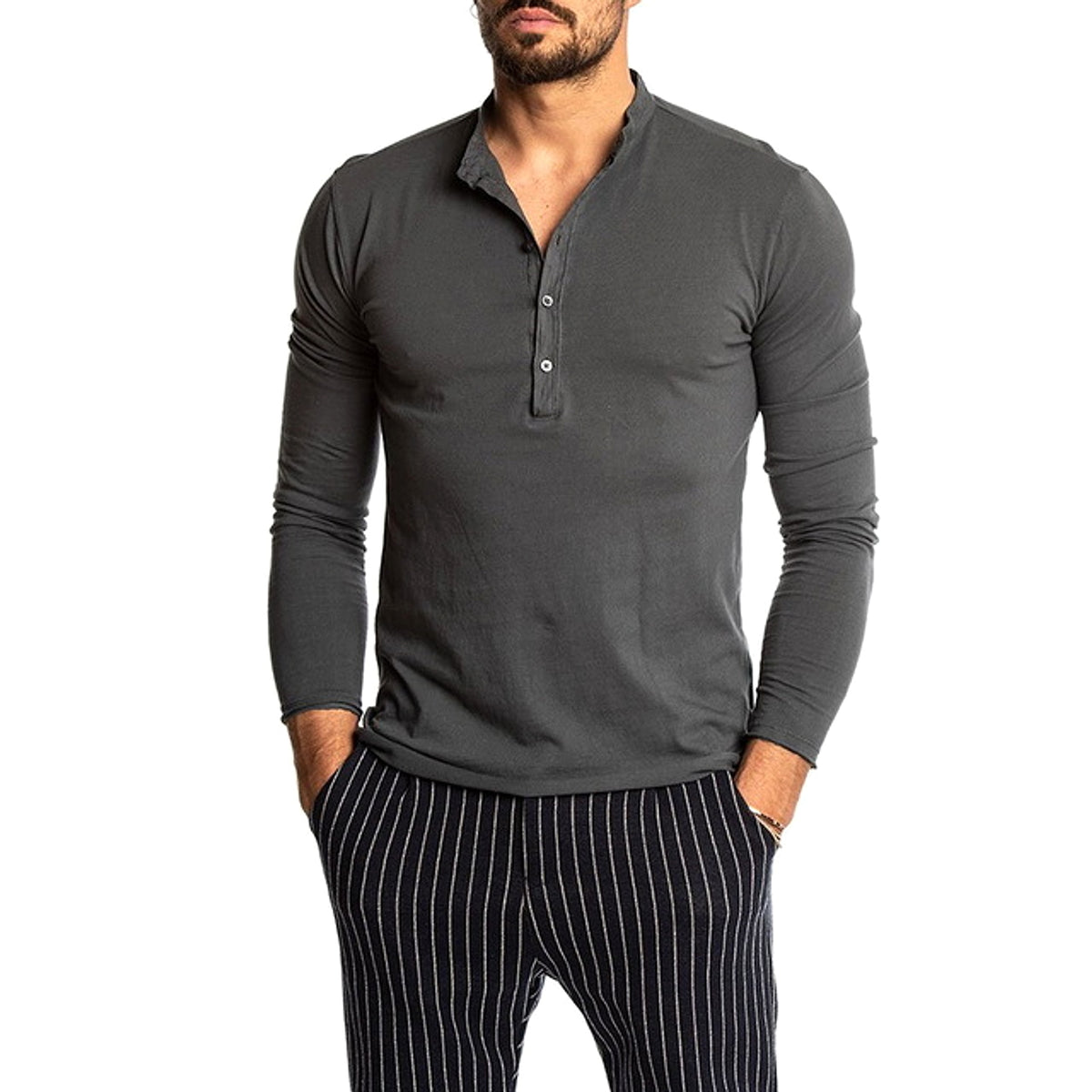 Classic Long Sleeve Linen T-Shirt – Breathable, Lightweight, Everyday Comfort - enhanced image 5