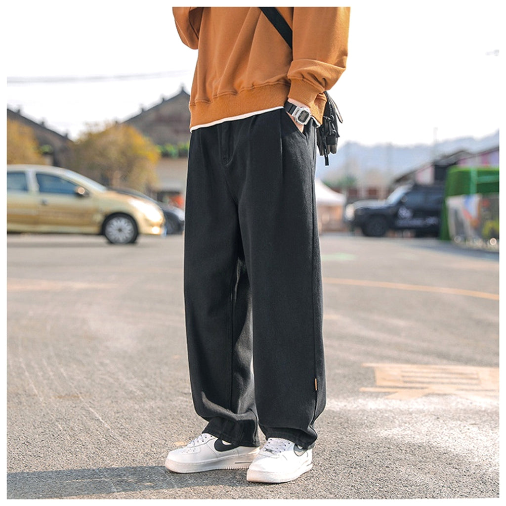 Cotton Pants Men's Casual Straight-leg Pants (Jeans) - enhanced image 5