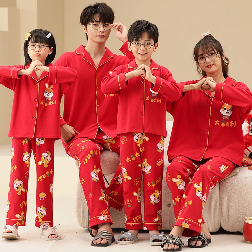 Cotton Parent-child Pajamas Spring And Autumn Long Sleeve Thin Style - enhanced image 5
