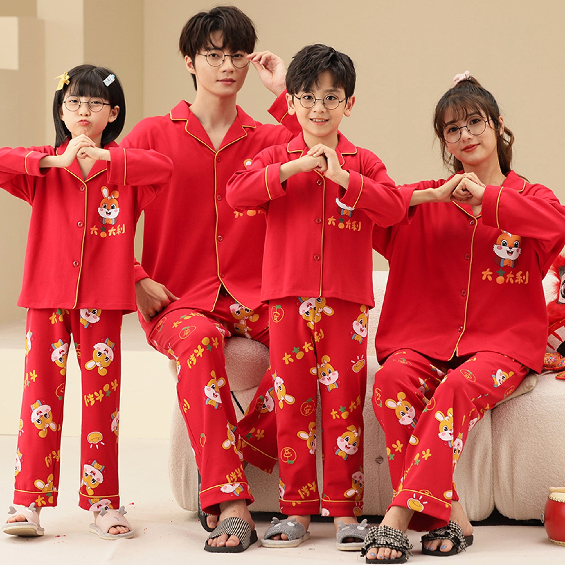 Cotton Parent-child Pajamas Spring And Autumn Long Sleeve Thin Style - enhanced image 5