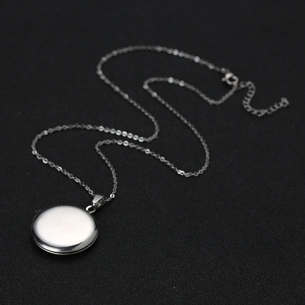 Couple Photo Album Box Stainless Steel Pendant - enhanced image 5