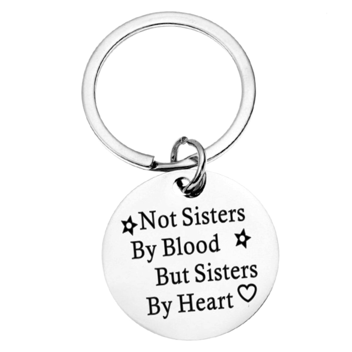 Personalized Stainless Steel Round Keychain – Engraved Pendant for Friends & Family - enhanced image 5