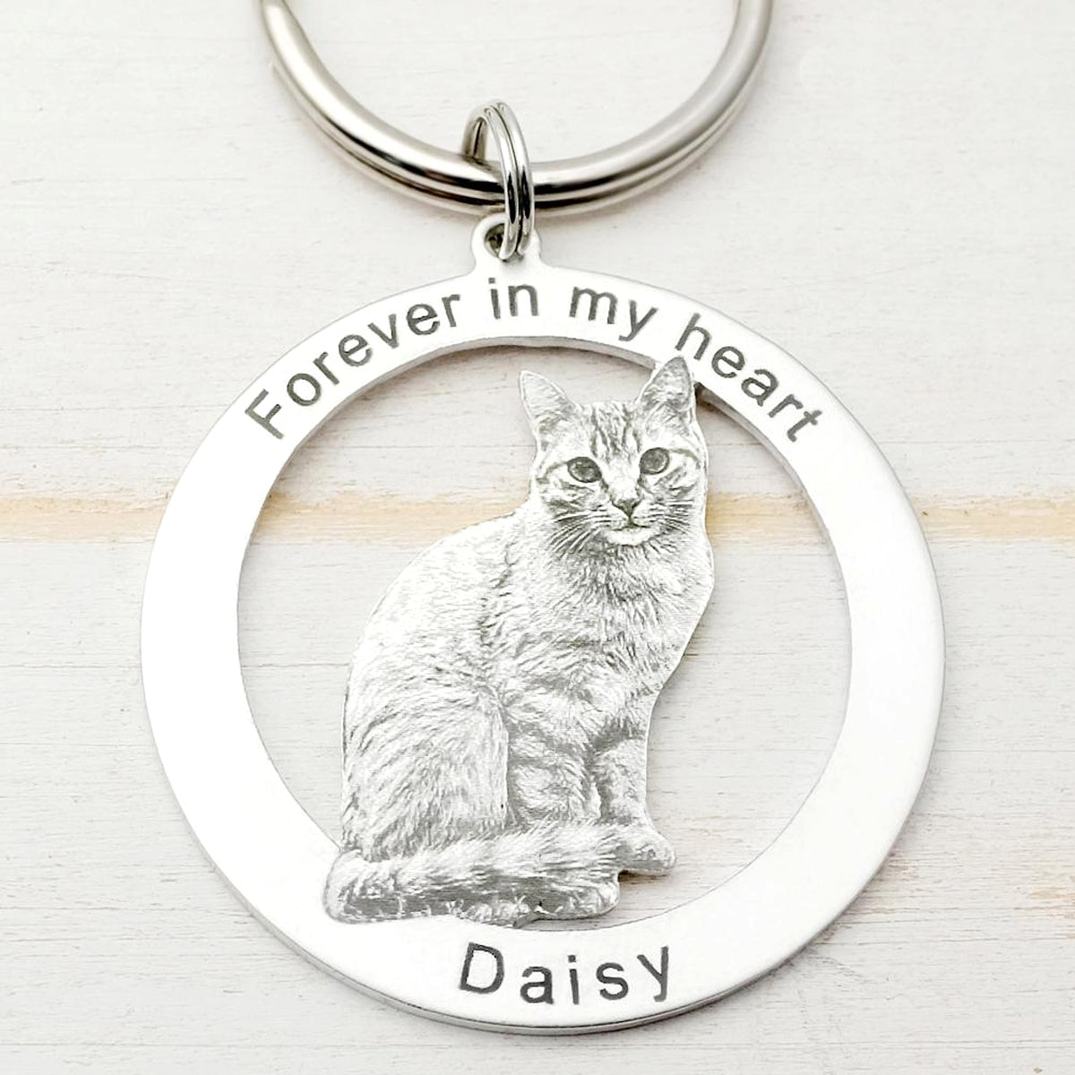 Custom Keychain – Personalized Photo Keyring for Dog, Cat & Pet Lovers - enhanced image 5