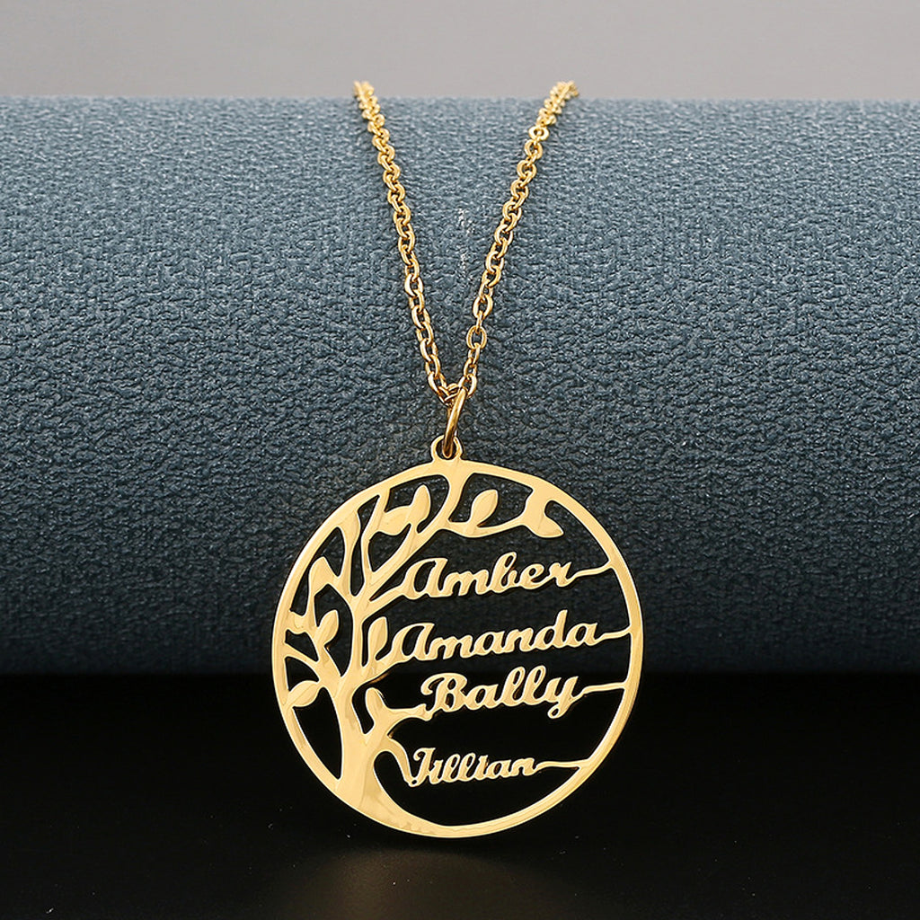 Personalized Name Circle Pendant Necklace – A Unique & Meaningful Keepsake! - enhanced image 5