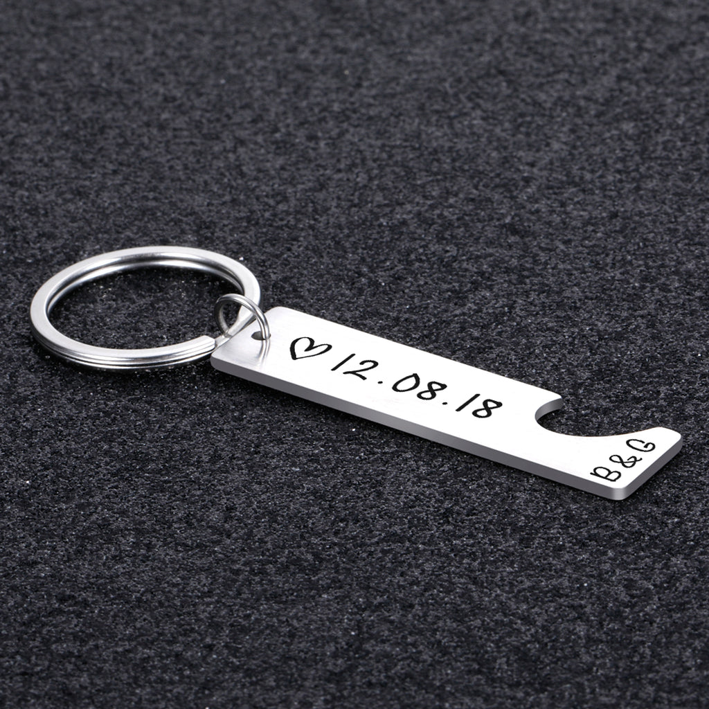Customized Couples Keychain – Personalized Gift for Boyfriend, Girlfriend, Husband & Wife - enhanced image 5