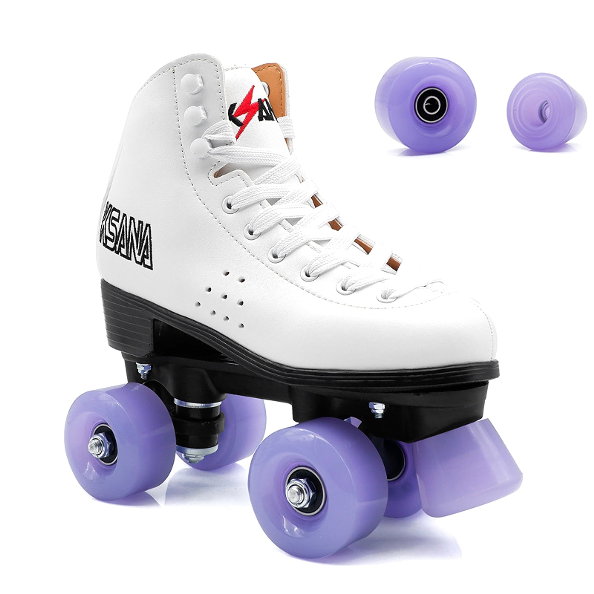Double Row Roller Skates Four-wheel Roller Skates Translucent Jelly Wheels - enhanced image 5
