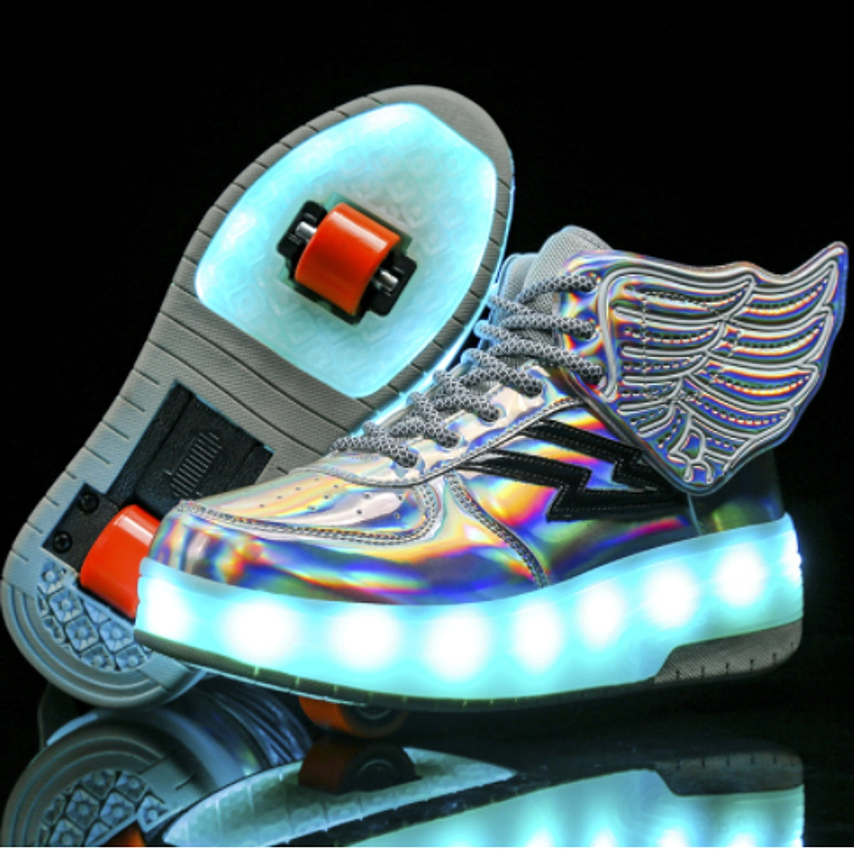 Double Wheel Led Light Shoes Wheel Student Roller Skates - enhanced image 5