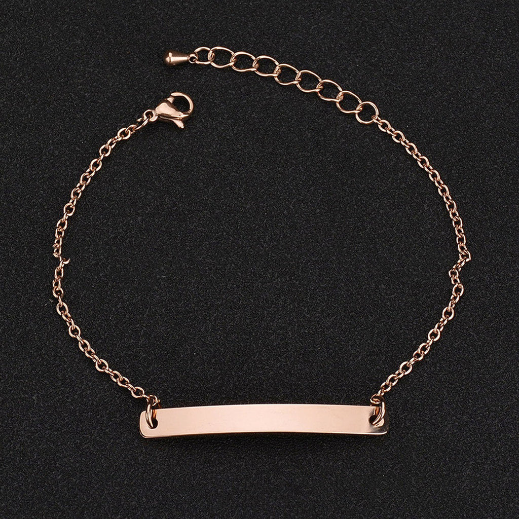 English Name Bracelet Personalized Titanium Steel Handwear - enhanced image 5