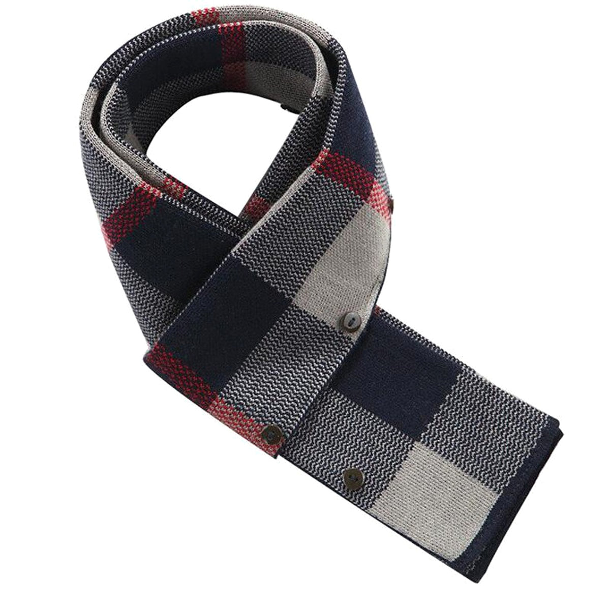 Fall Winter Men's Woolen Trench Coat Fashion Polo Collar Cotton Scarf - enhanced image 5