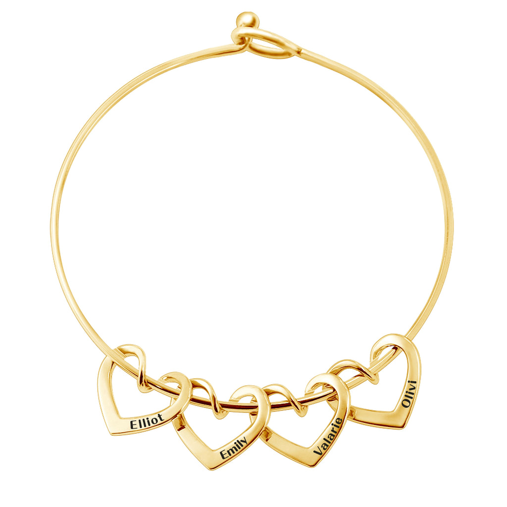 Personalized Family Heart Bracelet – A Symbol of Love & Connection - enhanced image 5