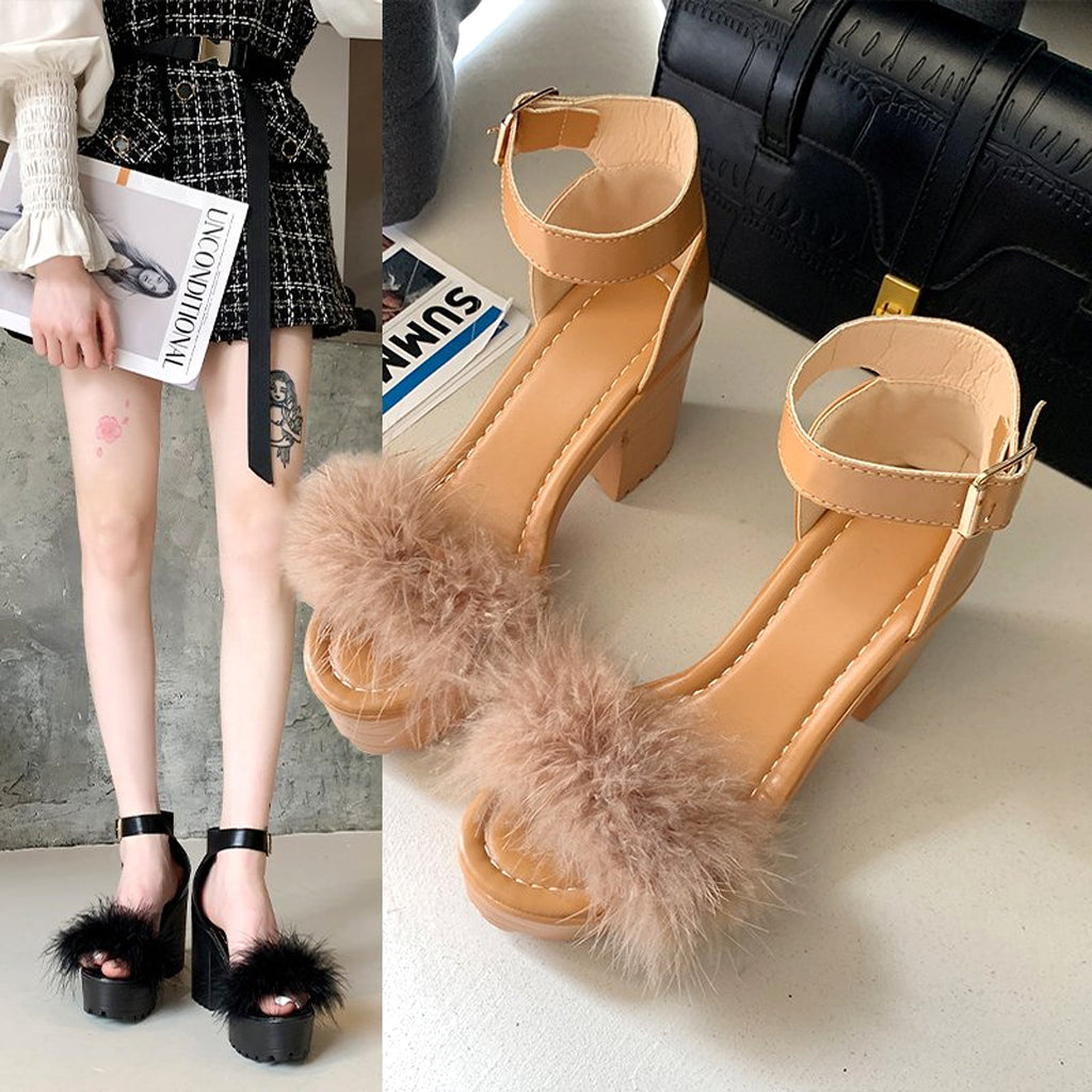 Fashion Plus Size Waterproof Platform High Heel Sandals Women Shoe - enhanced image 5
