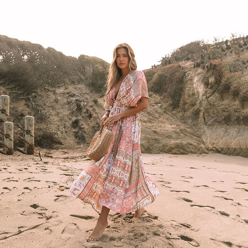 Fashion Spring Printing Dress Women - enhanced image 5