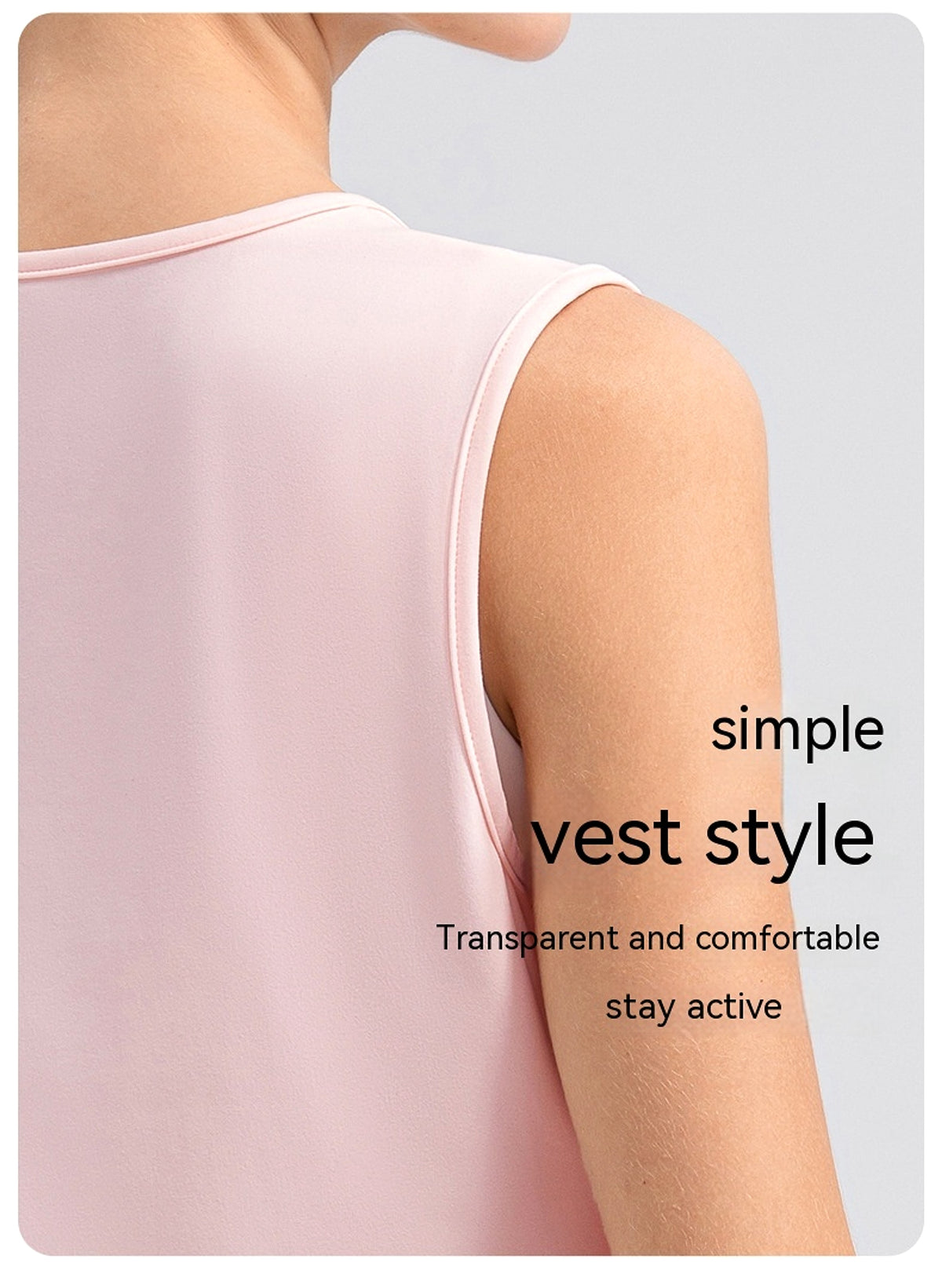 Fine Yarn Women's Summer Lightweight Breathable Yoga Vest - enhanced image 5