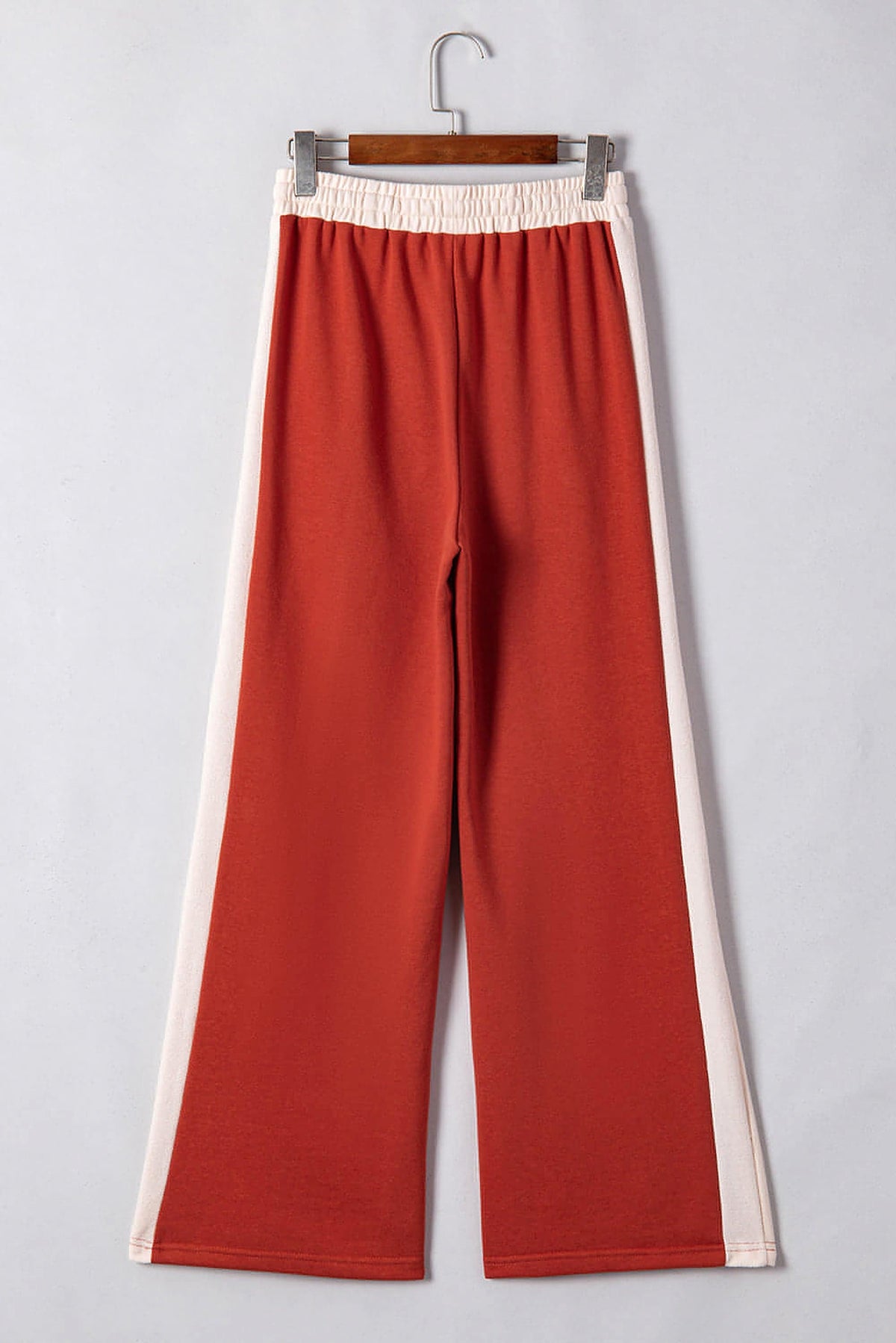Flamingo Color Block Drawstring High Waist Wide Leg Pants - enhanced image 5