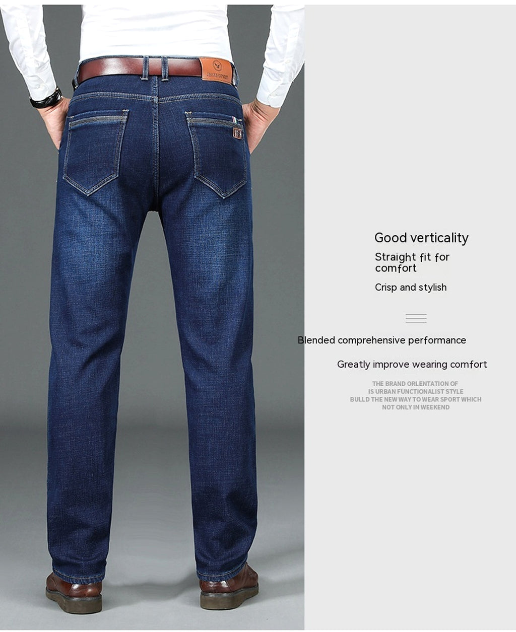 Fleece Lined Padded Warm Keeping Straight Jeans - enhanced image 5