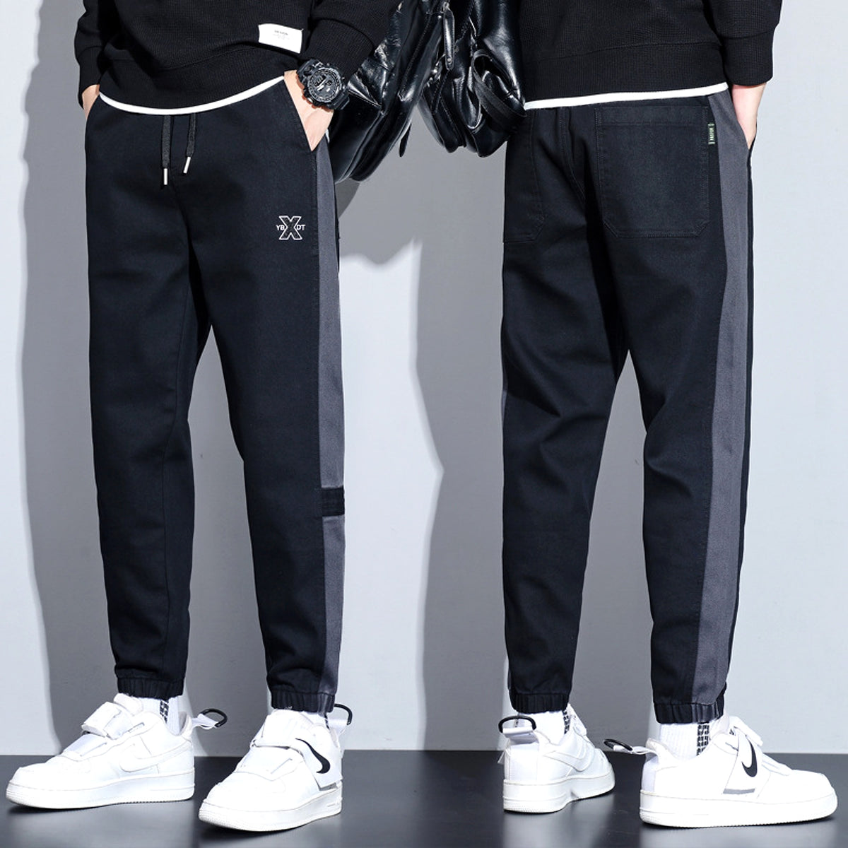 Fleece Lined Padded Warm Keeping Track  Loose Casual (Jeans & Pants) - enhanced image 5