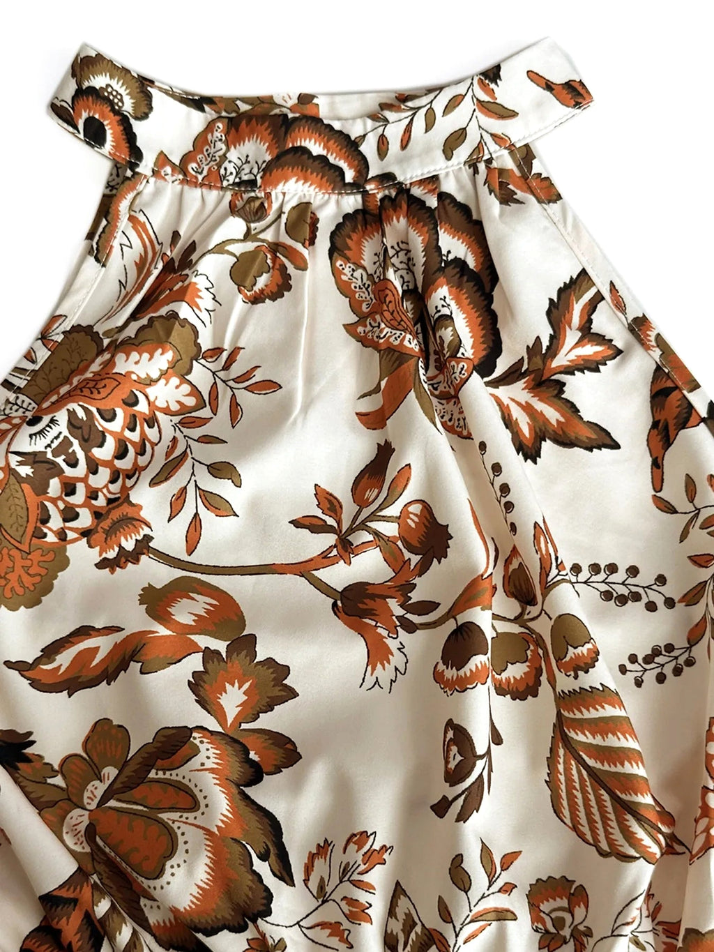 Floral Halter Neck Summer Mini Dress - enhanced image 5