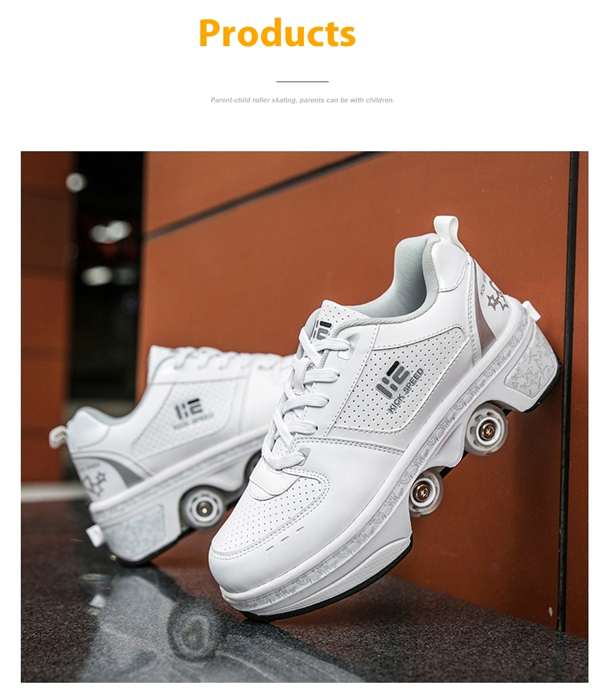 Four-wheel Heelys Dual-use Skates Female - enhanced image 5