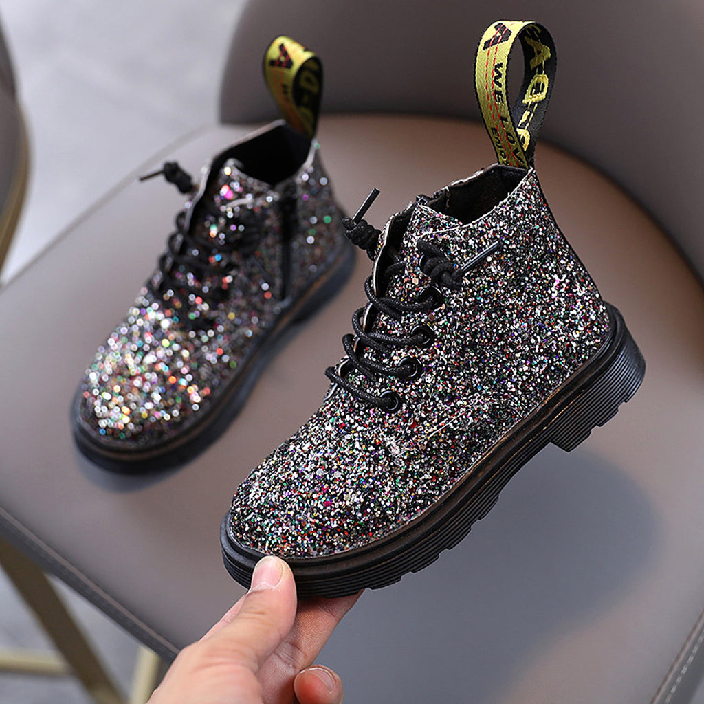 Girls boots side zipper ankle boots kids - enhanced image 5