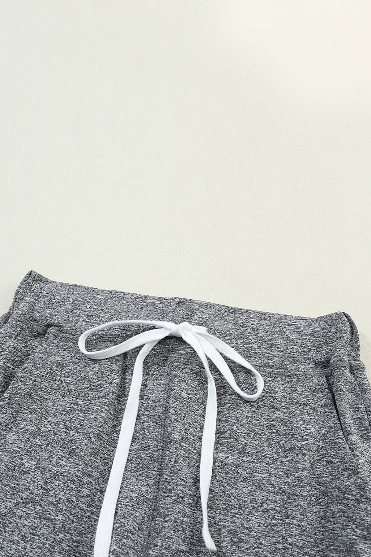Gray Drawstring Waist Pocketed Joggers - enhanced image 5