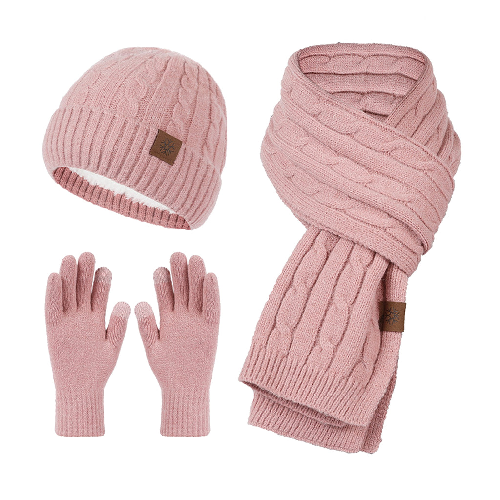 Hat Gloves Three-piece Set - enhanced image 5