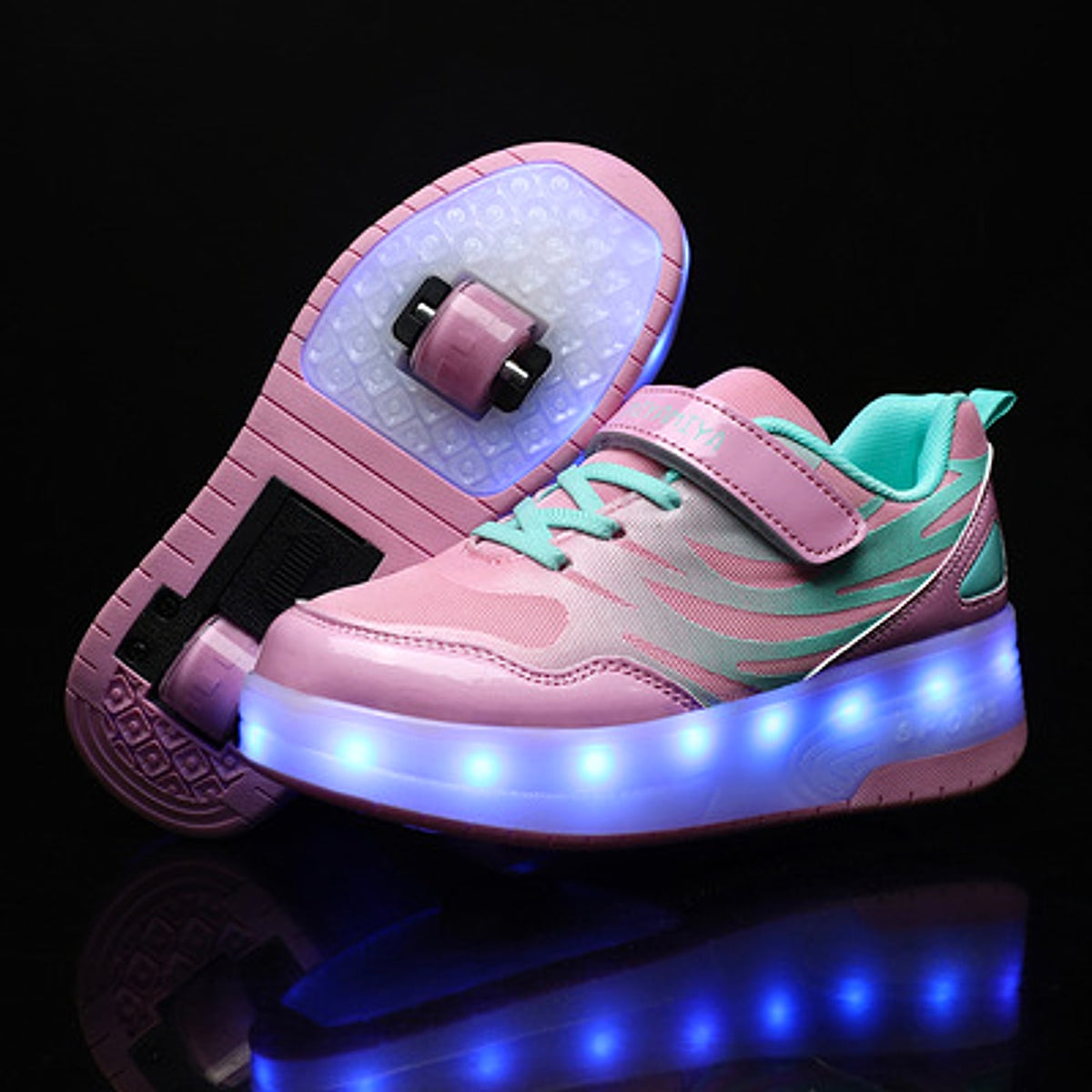 Heelys LED Luminous Rechargeable Lightweight Roller Shoes Two-wheeled Boys And Girls Light Shoes Wheel Shoes - enhanced image 5