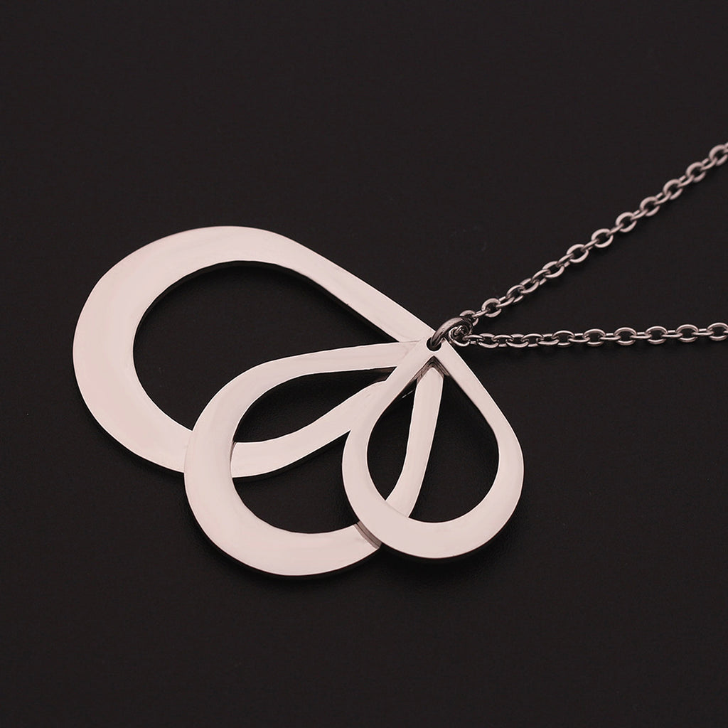 HF™ – Teardrop Engraving Necklace | Personalized Trio - enhanced image 5