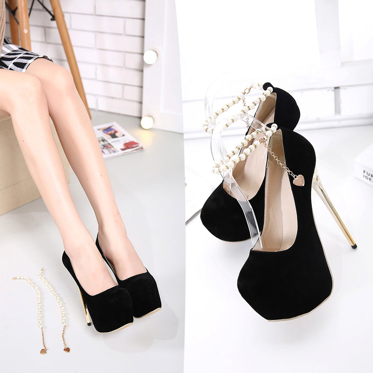 High Heel Platform Single Shoes Women's Shoes - enhanced image 5