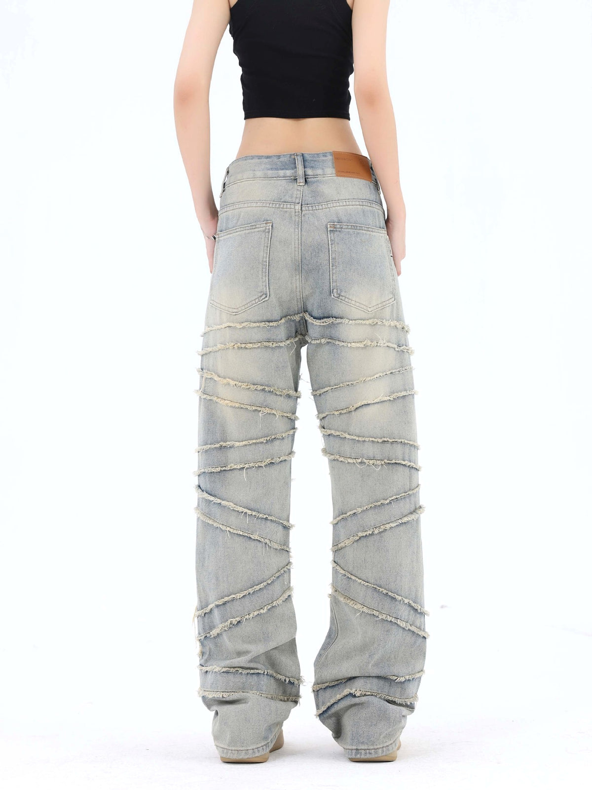 High Street Women 's Jeans With Whiskers Youth - enhanced image 5