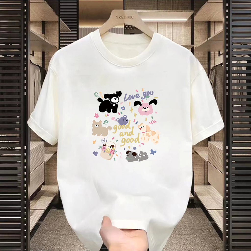 High Street Motorcycle Printed Short-sleeved T-shirt Men - enhanced image 5
