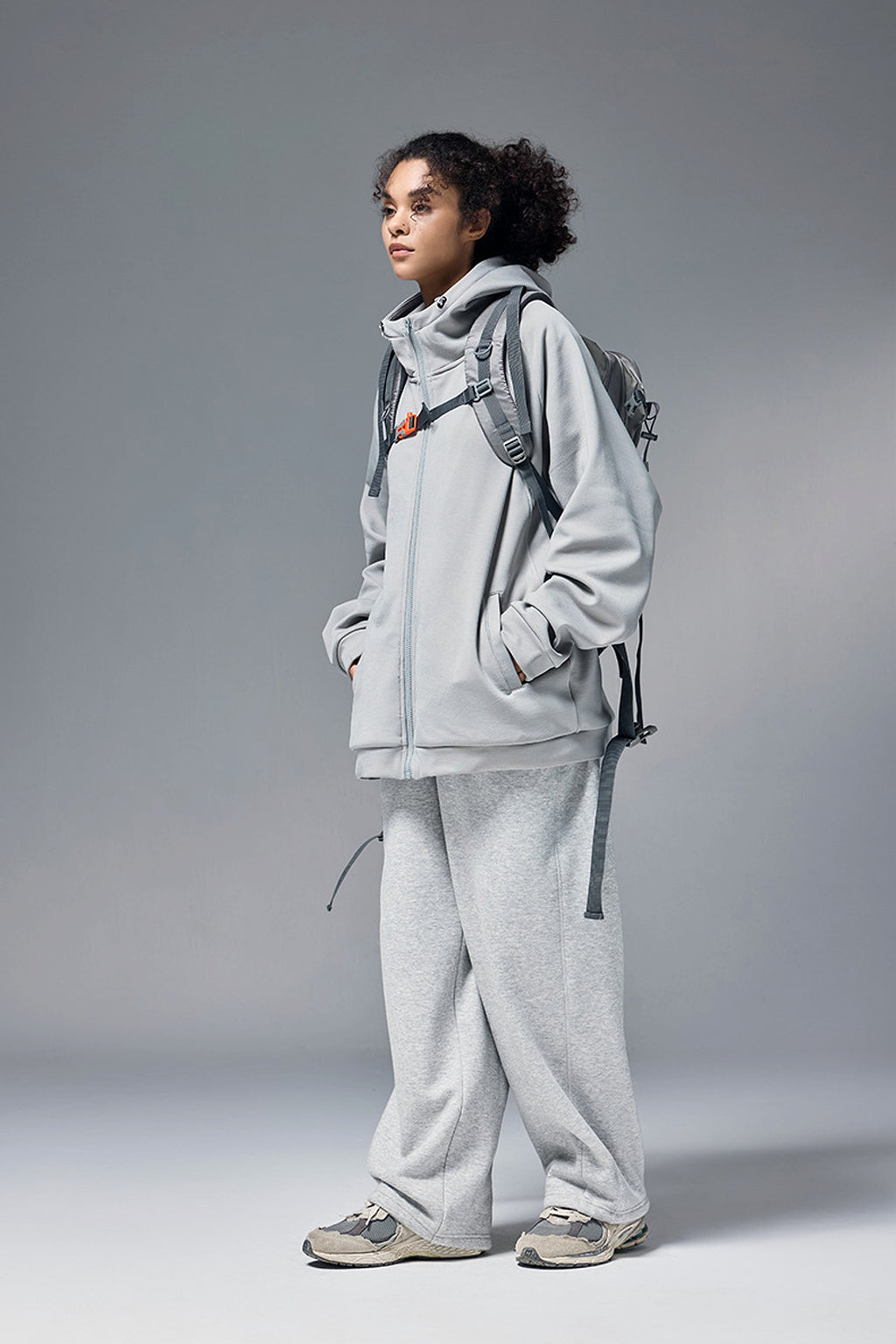 Hydrogen Four-sided Elastic Hooded Jacket Zipper Windproof Fleece Sweater - enhanced image 5