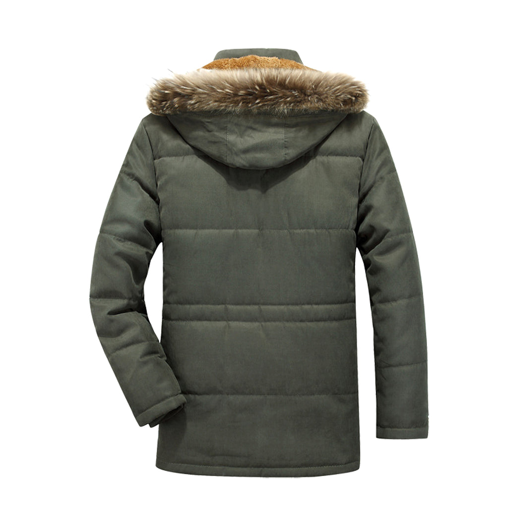 Jacket Fleece-lined Thickened Military Coat For Men - enhanced image 5