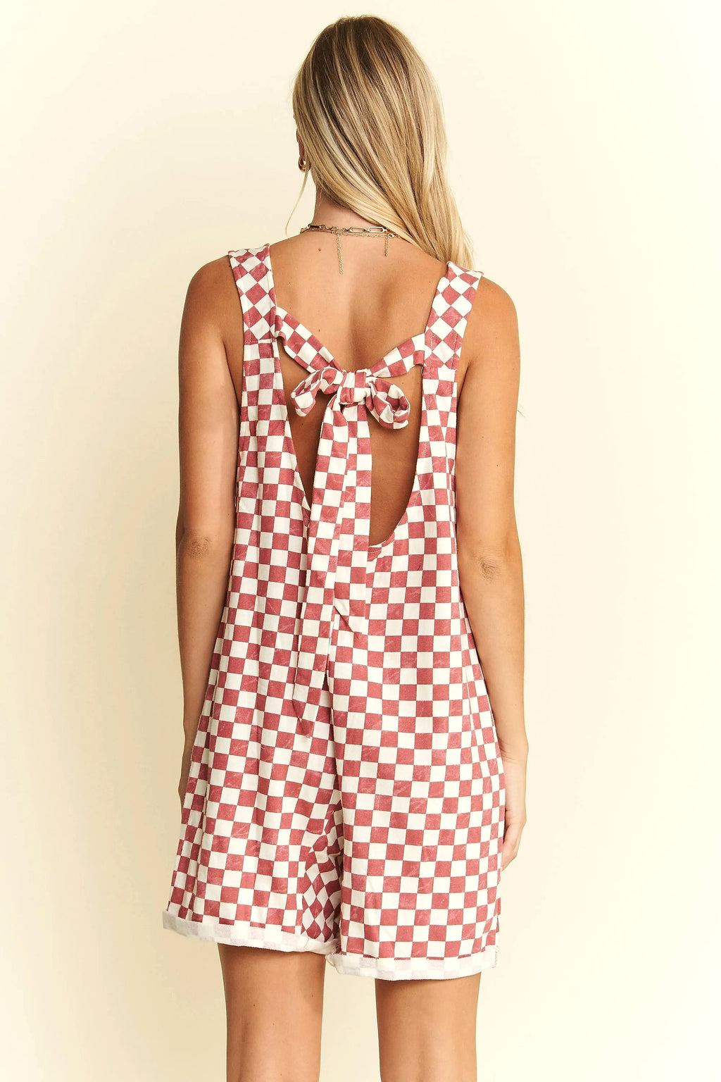 Jade By Jane Plus Size Plaid Print Shorts Romper - enhanced image 5