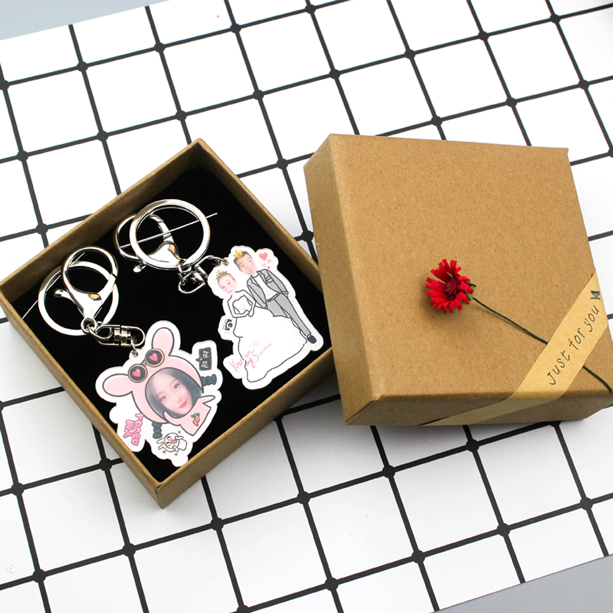 Custom Photo Keychain – Personalized Acrylic Keyring - enhanced image 5