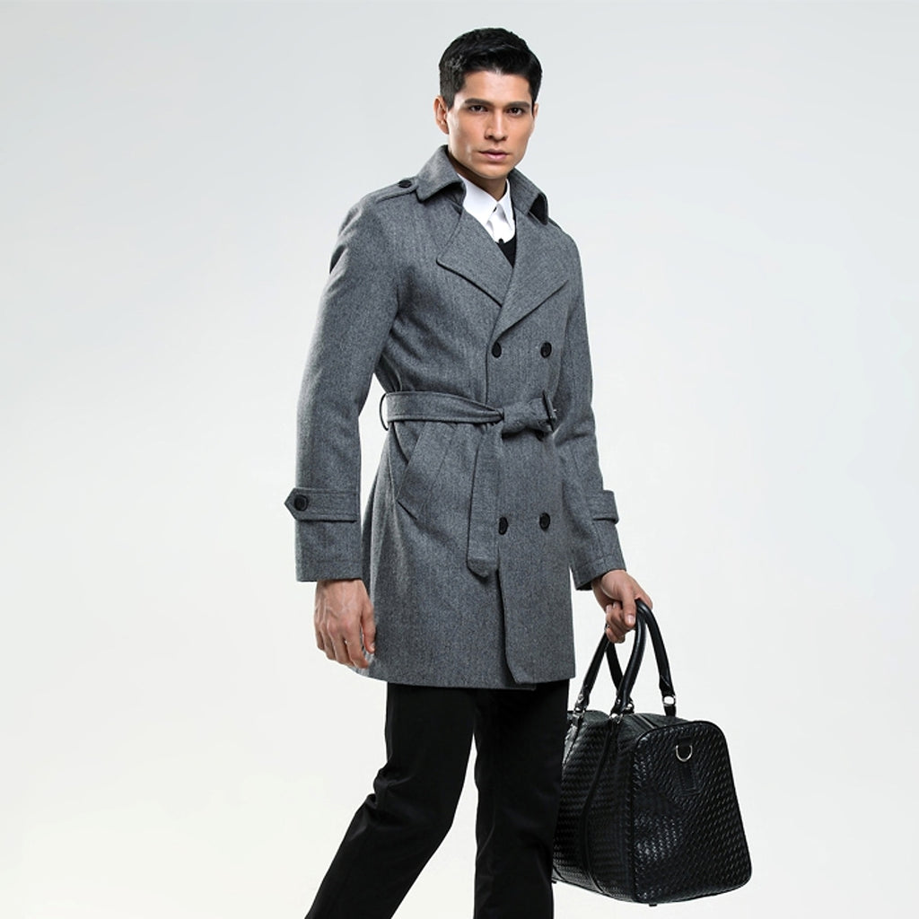 Korean Chic™ Men's Wool Coat – Sophistication & Modern Style - enhanced image 5