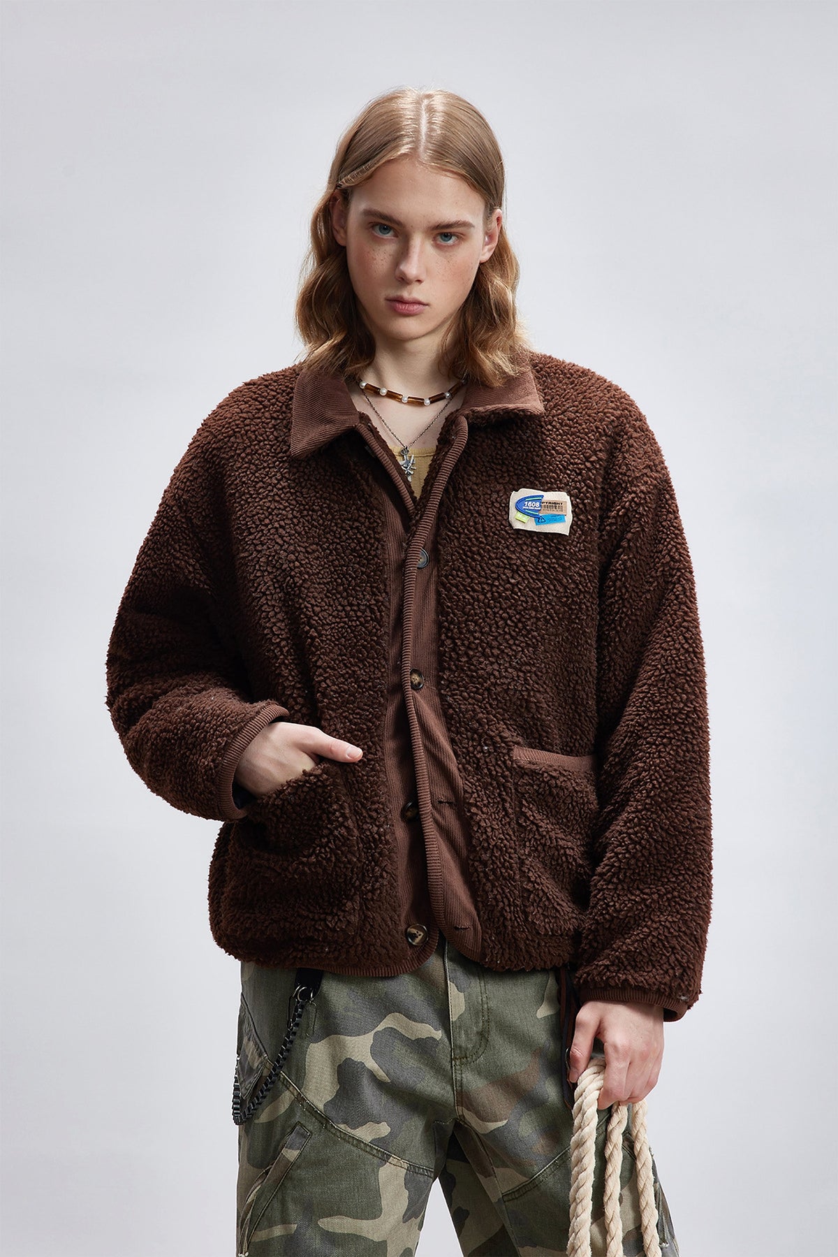 Lamb Wool Cotton Coat Thick Warm - enhanced image 5