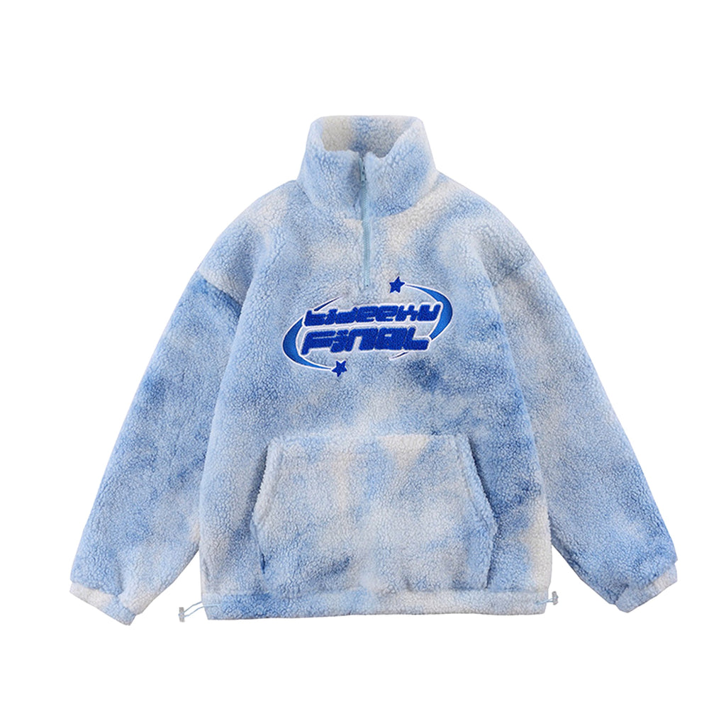 Lamb Wool Sweatshirt Coat Loose - enhanced image 5