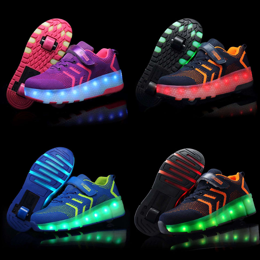 LED Light-emitting Rechargeable Roller Skates For Boys And Girls - enhanced image 5