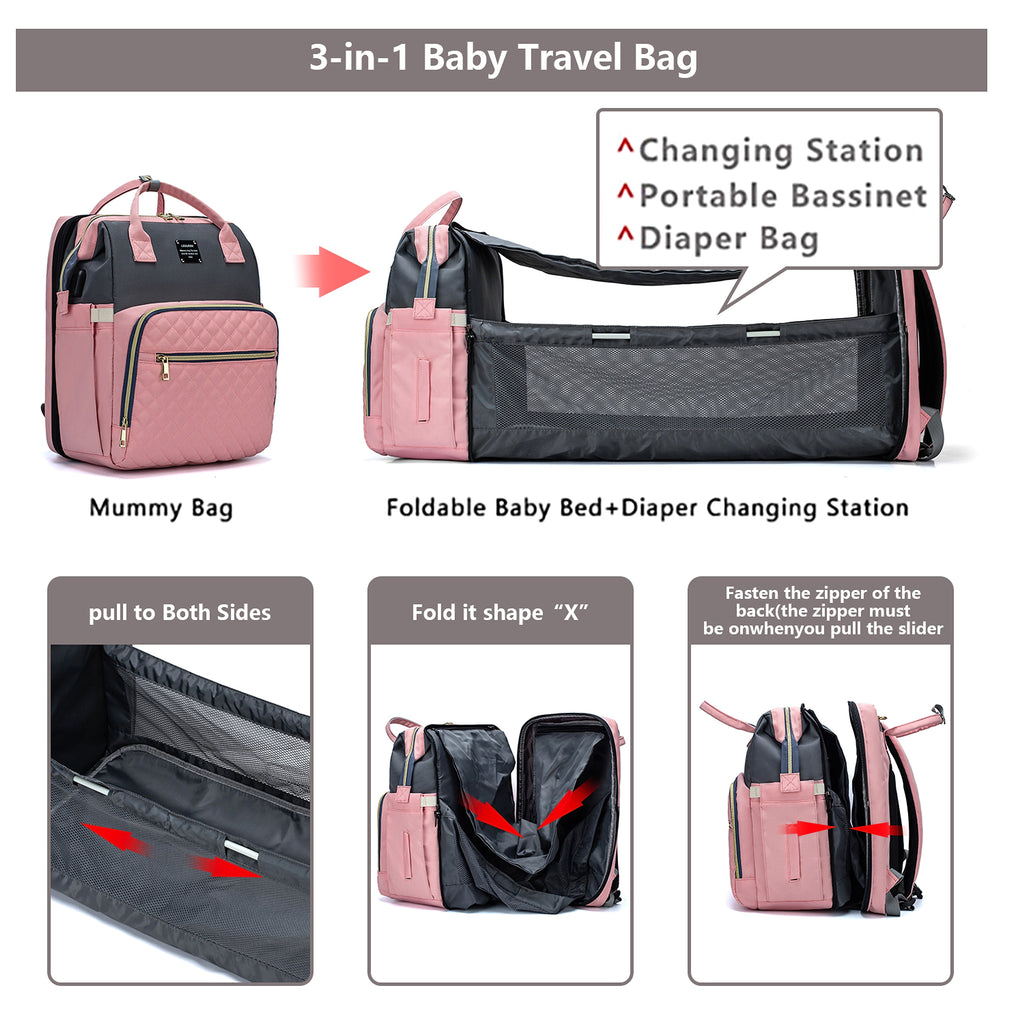 ALLFASHION™ – SmartMom+ Sunshade Baby Travel Bag - enhanced image 5