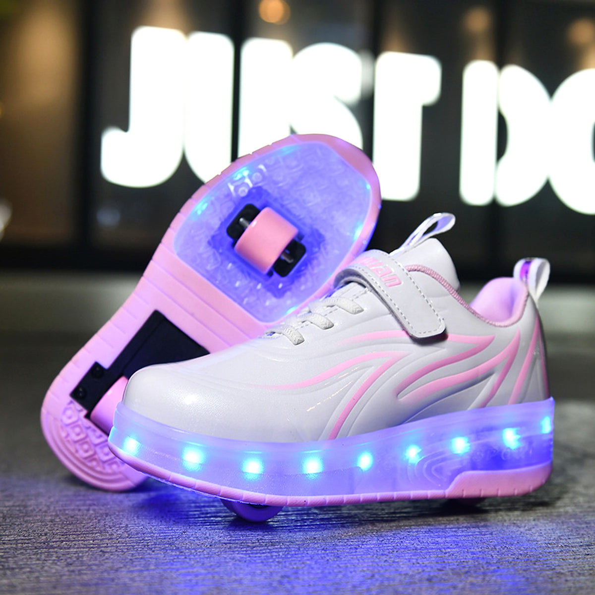 Light Charging Pulley Shoes Single And Double Wheels - enhanced image 5