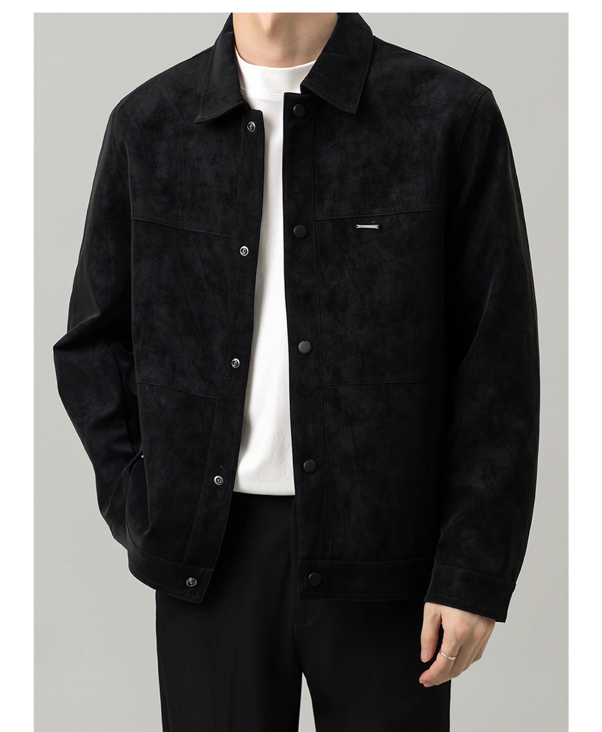 Lightly Mature Short Jacket For Men - enhanced image 5