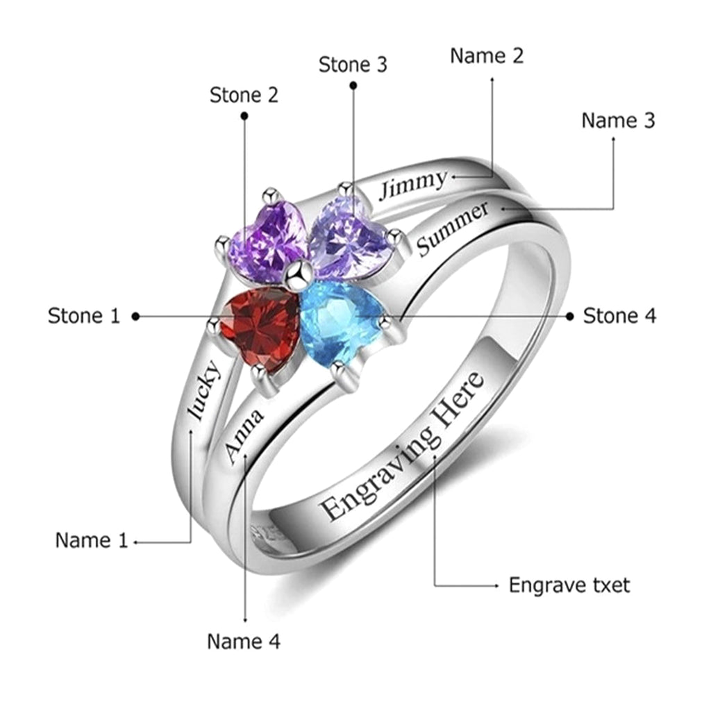 Lovers Rings Silver Rings Female And Male Pair Gift Lettering - enhanced image 5