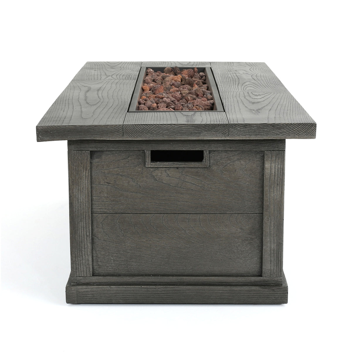 LuneluX_Home – Outdoor LuxeFire Table (Grey Finish, 50K Flame) - enhanced image 5