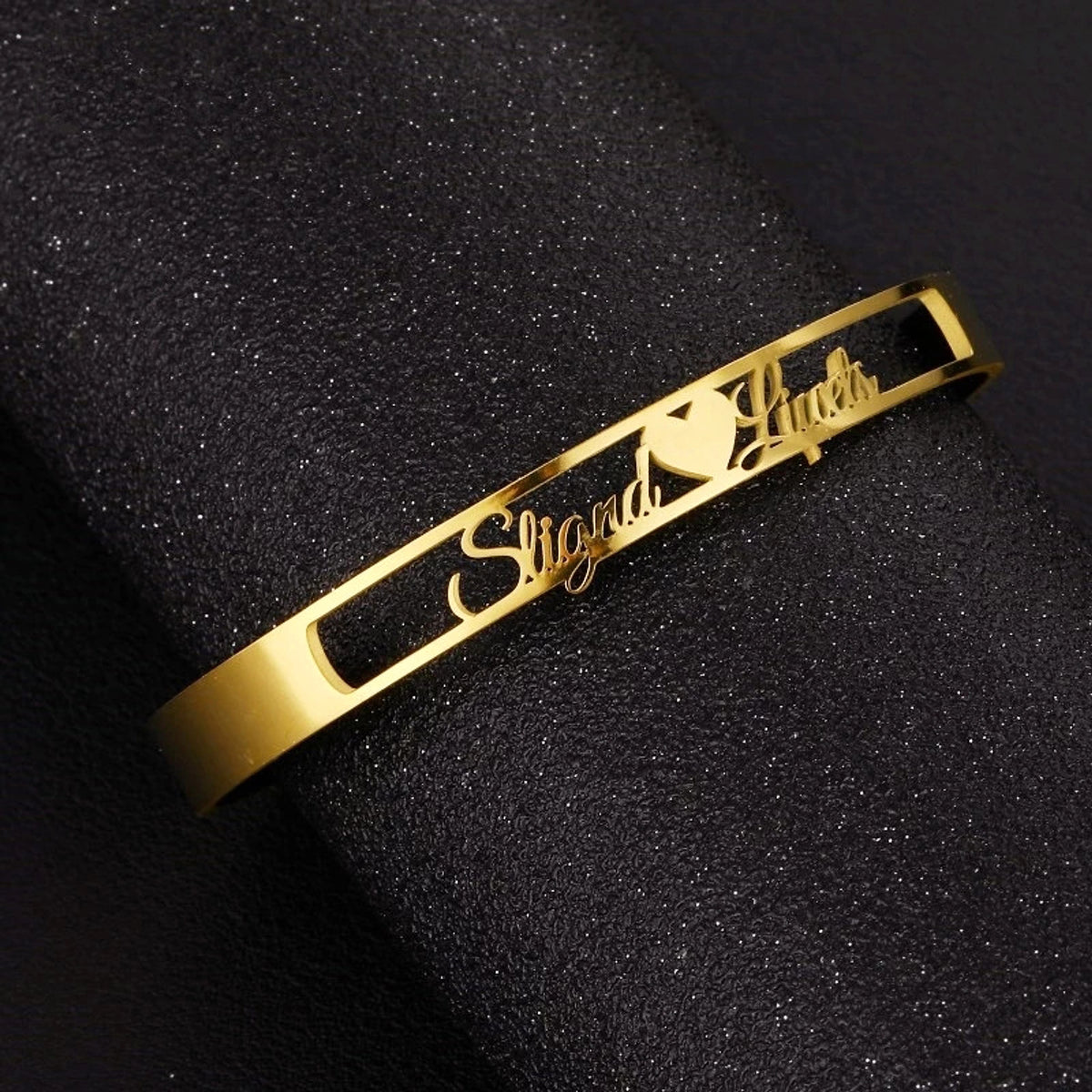 LuxeJewels™ – Custom Name Cuff Bracelet (Stainless Steel) - enhanced image 5