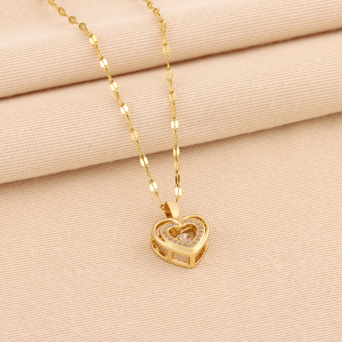LuxeJewels™ – Double Layer Love Necklace (Titanium Steel) - enhanced image 5