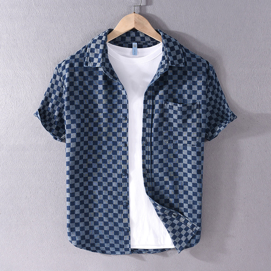 Men DressShirt Casual Cotton - enhanced image 5
