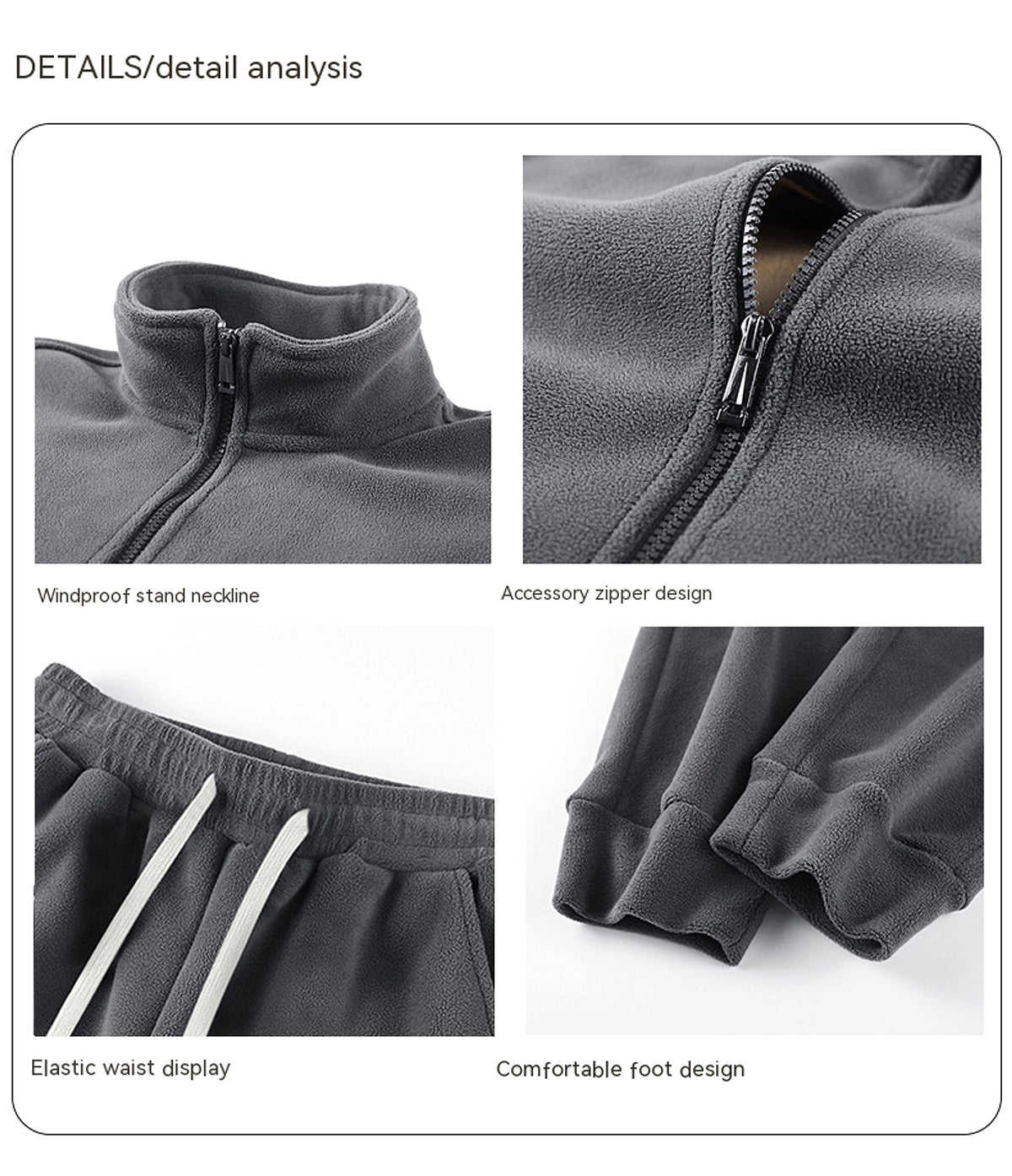 Men 's Fleece Tracksuit - enhanced image 5