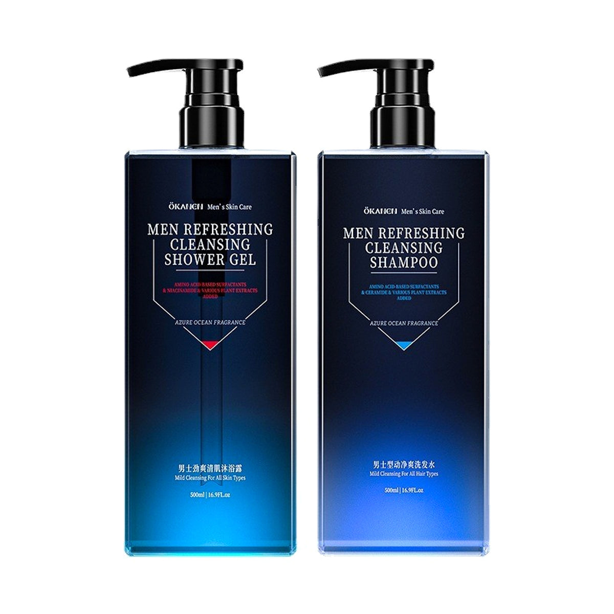 Men’s Shower Gel + Shampoo Set (2×500ml) - enhanced image 5