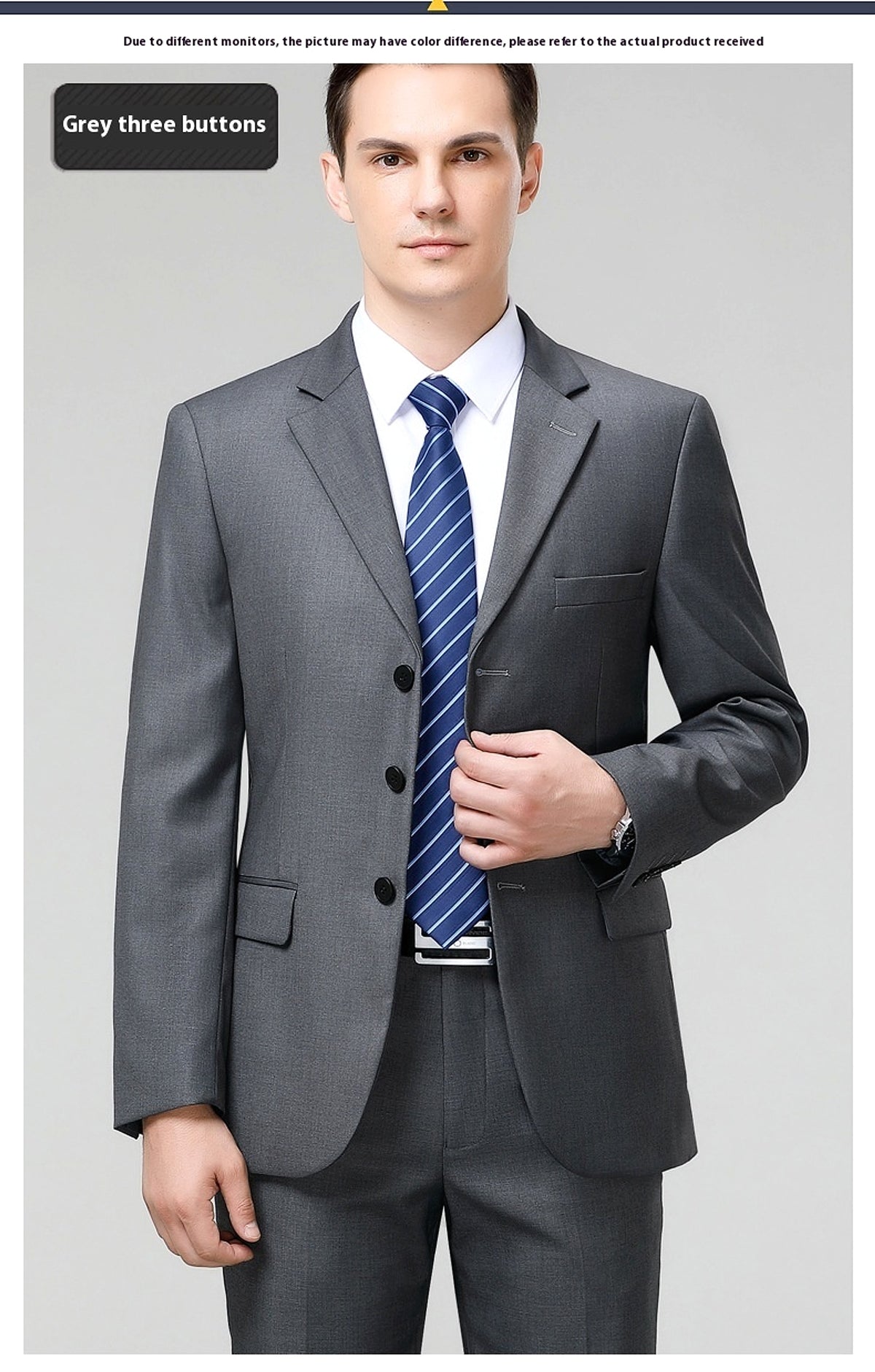 Men's Business Formal Groom Dress Wedding - enhanced image 5