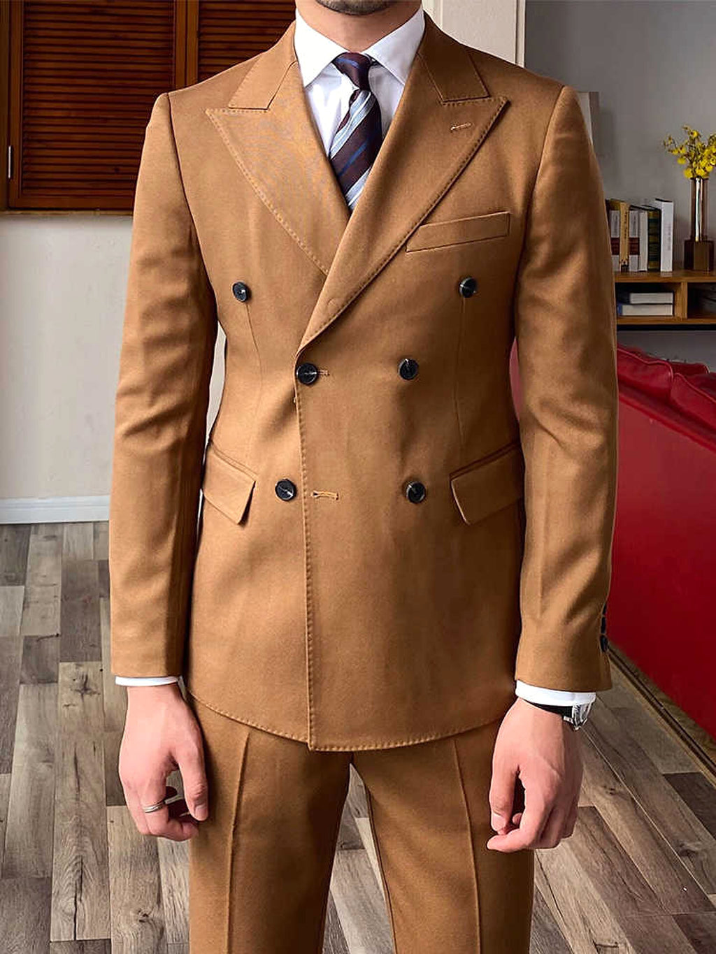 Aureux™ – Double-Breasted Business Blazer - enhanced image 5